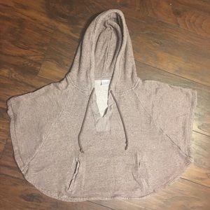 Stylish Small cropped hooded sweater